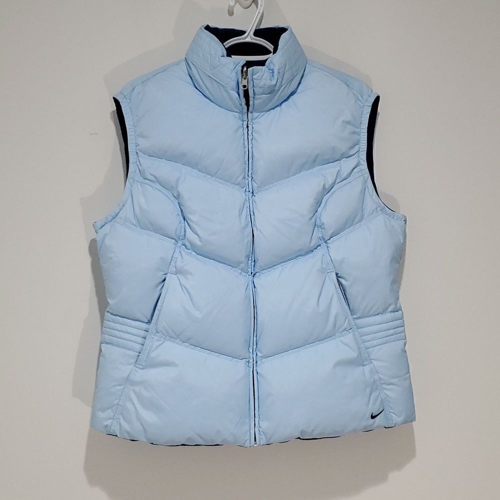 Nike light blue XL down filled puffer vest